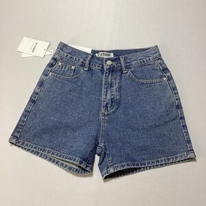 Juniors Woman’s Classic Blue Jean Shorts